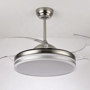 China 110V Modern LED Ceiling Lamp 42 Inch Remote Control Ceiling Fan With Light on sale