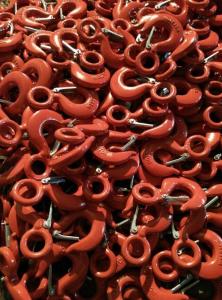 China drop forged alloy steel lifting eye hook with latch on sale