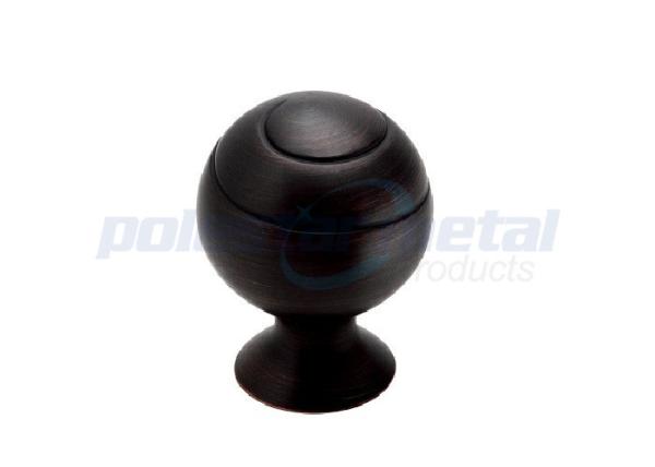 Cheap Black Antique Round Cabinet Knob 1 1/8" Brushed Nickel Zinc Alloy for sale