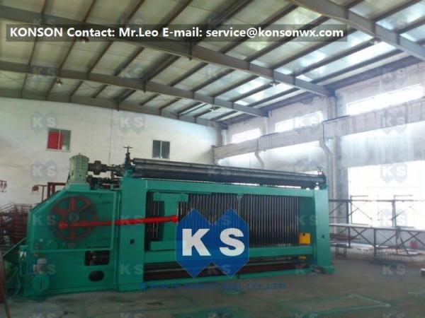Cheap Galvanised Wire Mesh Wire Coiling Wire Netting Gabion Box Mesh Machine With CE for sale