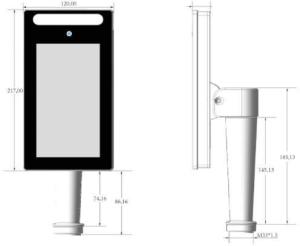China RAM 2GB Face Recognition Terminals Door Entry DC12V 2A on sale