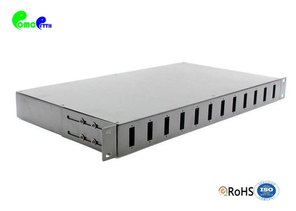 Cheap Quad SM MM Rackmount Optical Fibre Frame Unloaded Patch Panel for sale