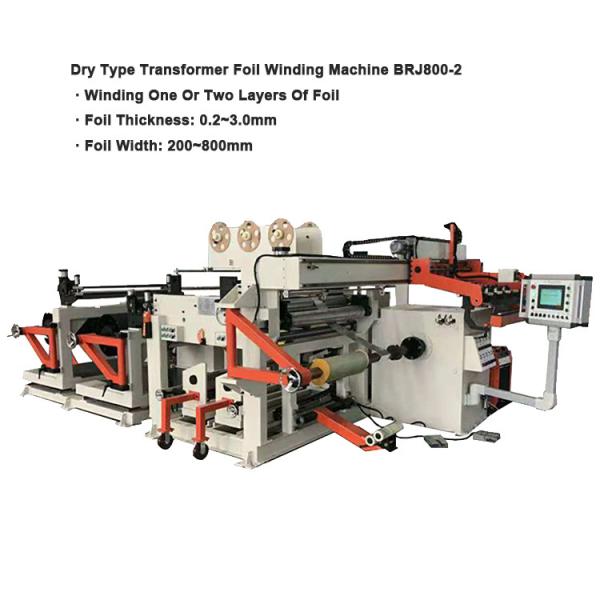 Cheap PLC Control Dry Type Transformer Foil Winding Machine With Copper Foil for sale