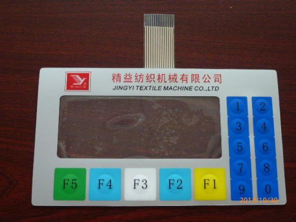 Cheap OEM Tactile Touch Screen Waterproof Membrane Switch keypad With Clear Window for sale
