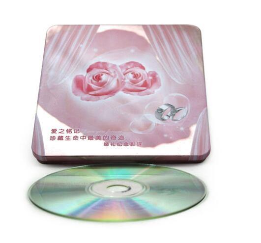 Cheap custom printed hinged CD tin cases for sale