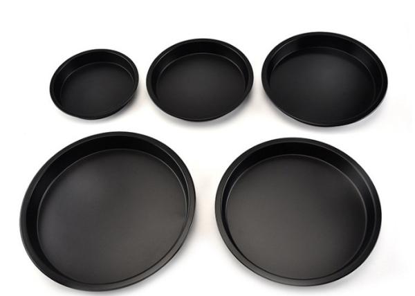 Cheap 1.6mm Round Aluminum Non Stick Thickened Deep Plate Pizza Pan Pizza Baking Tools With Scale for sale