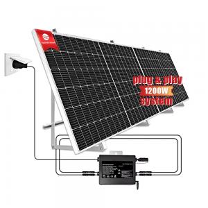 China Mini Monocrystalline Solar Cell Grid Tie Solar Inverter 1200W 220V on sale