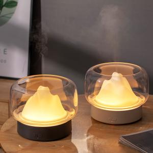 China Mist Aroma Oil Diffuser Mountain 400ml LED Light Aromatherapy Essential Oil Diffuser on sale