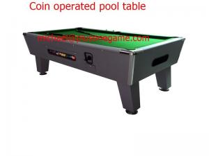 China Manufacturer Coin Operated Pool Table 8' Wood Pay Pool Table with Wool Felt playing court on sale