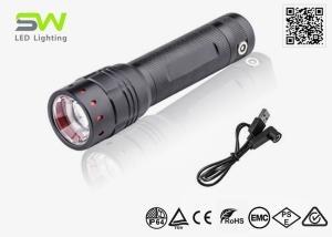 China Adjustable Focus USB Rechargeable Pocket Flashlight 18650 Lithium Battery on sale