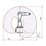 Mini Robotic Arm 6 Axis ABB IRB 1200 With CNGBS Robot Gripper For Handling Robot