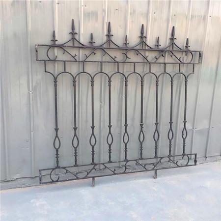 Cheap Decorative Wrought Iron Fence Erosion Resistance Ornamental Fence Panels for sale