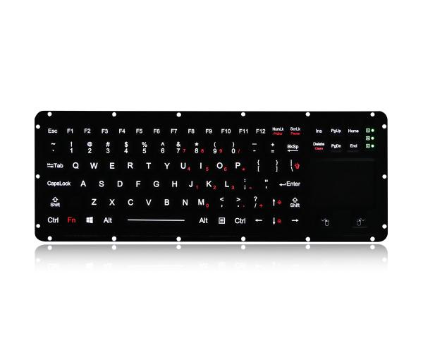 Cheap Ruggedized Silicone Industrial Keyboard Backlight Waterproof Keyboard With Touchpad for sale