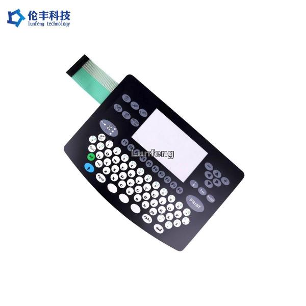 Cheap LCD Window Custom Made LED Membrane Switch 3M468 With Backlight for sale