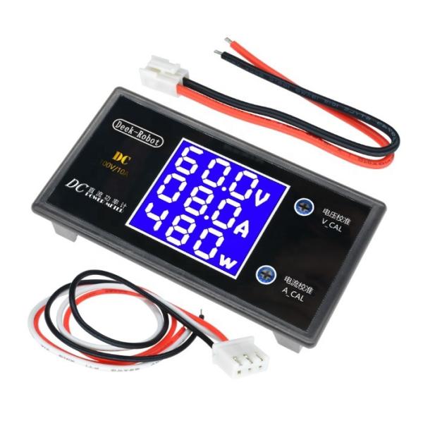 Cheap Dc 0-100v 10a 1000w Lcd Digital Voltmeter Ammeter Wattmeter for sale