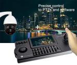CCTV Keyboard Controller,Network 4D Joystick Decoding Keyboard With 7 Inch LCD