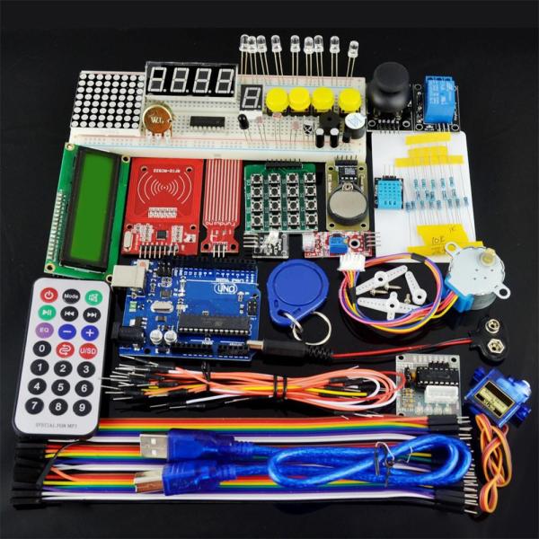 Cheap RFID Learning Starter Kit for Arduino with UNO R3 Board 1602 LCD 9g Sevor Relay Module for sale