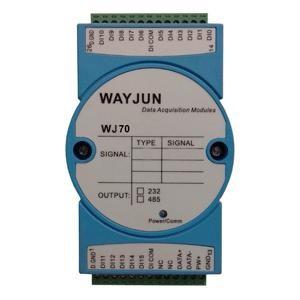 Best WJ70 series Switch signal input Relay Output, RS485/232 Remote Module blue Data Acquisition Module I/O DIN35 wholesale