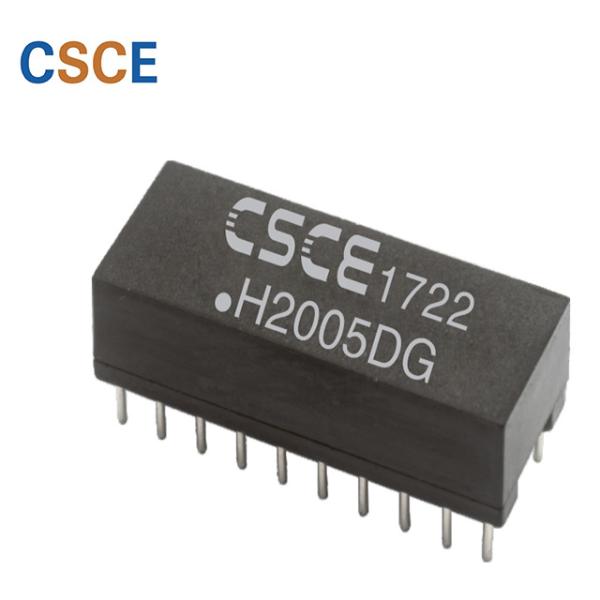 Cheap 20 Pin / DIP Ethernet Isolation Transformer , 100 Base - T Gigabit Ethernet Transformer for sale