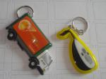 Environmental Custom Rubber Keychains , Small Led Flashlight Keychain