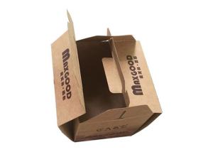 Circular / Oval Shaped Plain Brown Kraft Cardboard Boxes With Drawers Foldable