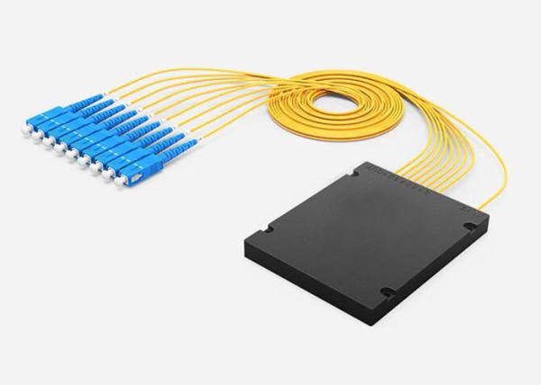 Cheap Low insertion loss, low PDL 1 × 8 PLC ABS tube, 2.0mm, 1M cable, Fiber Optic Splitter for sale