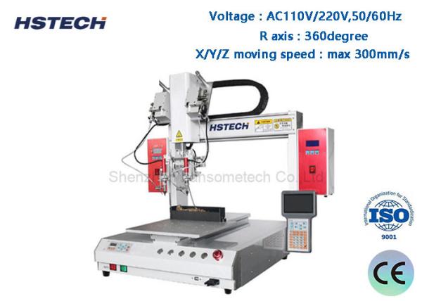 Multiple Axis Automatic Soldering Robot Single Y Working Station With File