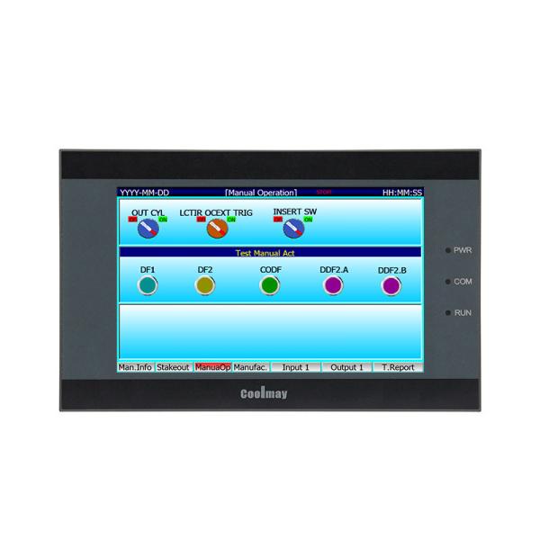 Analog Output Integrated 5 Inch HMI PLC Controller Fully Automatic Button