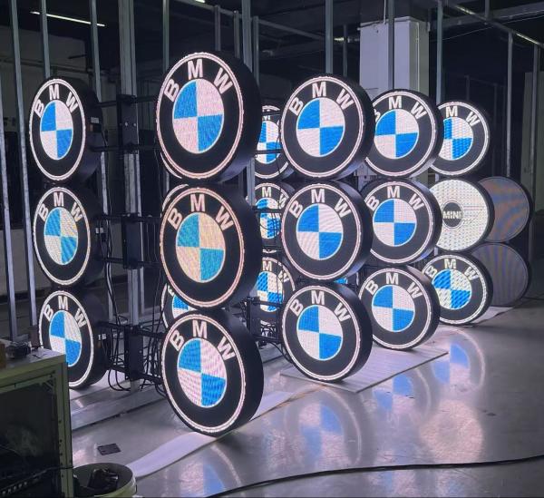 Cheap Outdoor Double Sides Round Shape Screen LED Display Wifi Control Logo Circle Display Store Ad Screen for sale