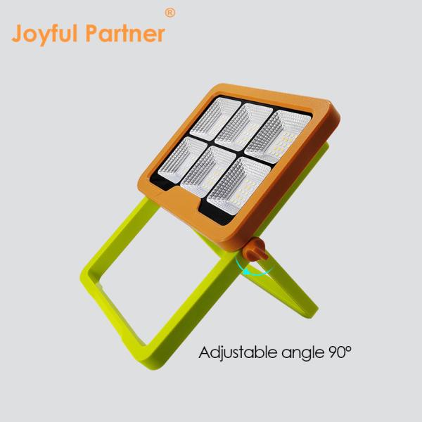 Cheap Portable Led Solar Flood Light SMD LED IP65 Waterproof With Remote Control Warm White 3000K Rechargeable Battery for sale