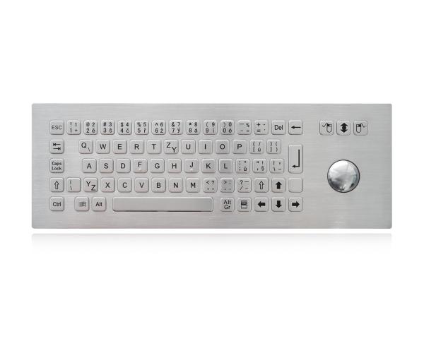 Cheap IP65 Static Rated Kiosk Keyboard With Trackball Vandal Resistant Keyboard for sale