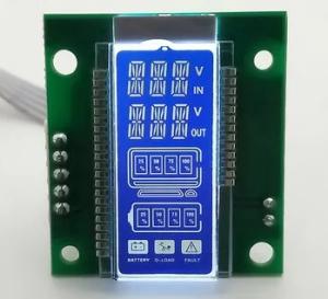 Best White Backlight 14 Segment LCD Display Screen Blue Background HTN LCD Display wholesale
