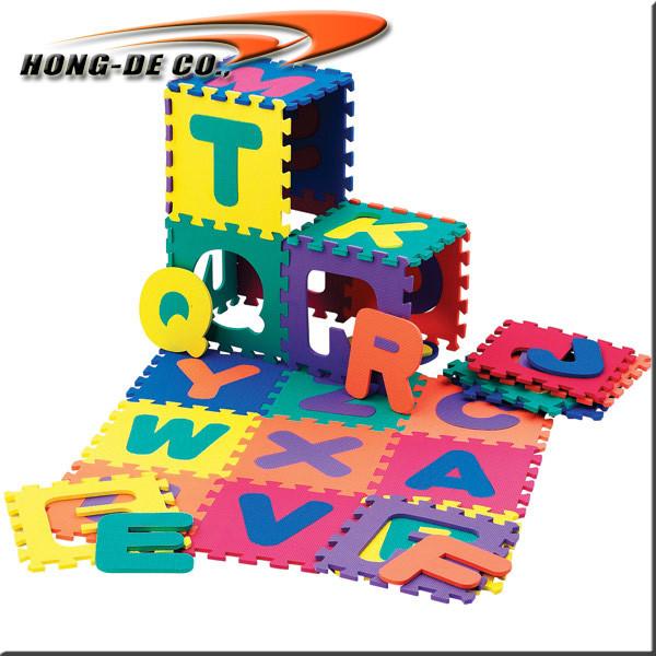 Cheap CE Certified  Closed Cell EVA Alphabet Puzzle Foam Mat Educational Tools for sale