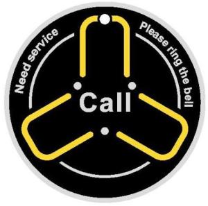 C600 Newest single circuit design wireless waiter call button