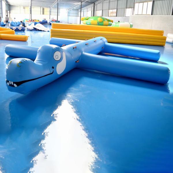 Cheap 0.9mm PVC Tarpaulin Inflatable Water Obstacle Course For Pool for sale