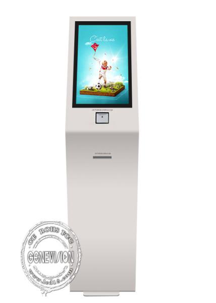Cheap 24" 27" Self Service Touch Screen Kiosk With Thermal Printer for sale