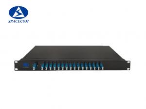 16 Channels DWDM Mux Demux With LC In 1U Rack Mount Chassis