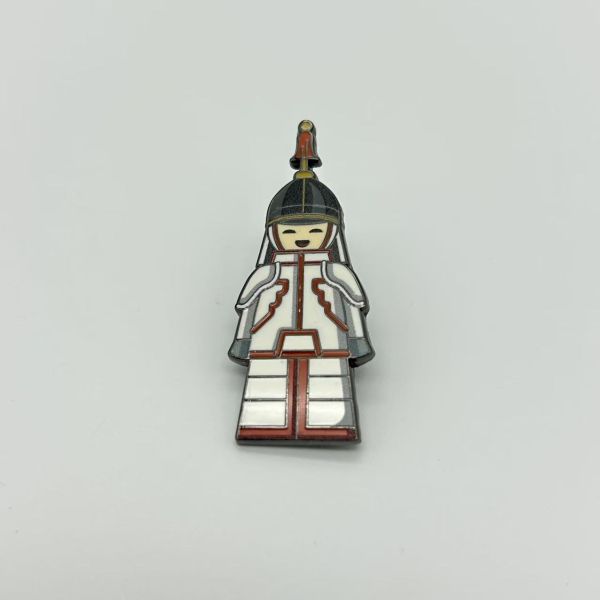 Qing Dynasty Imperial Figures Enamel Pin Set, Chinese Historical Character Collectible Lapel Pins