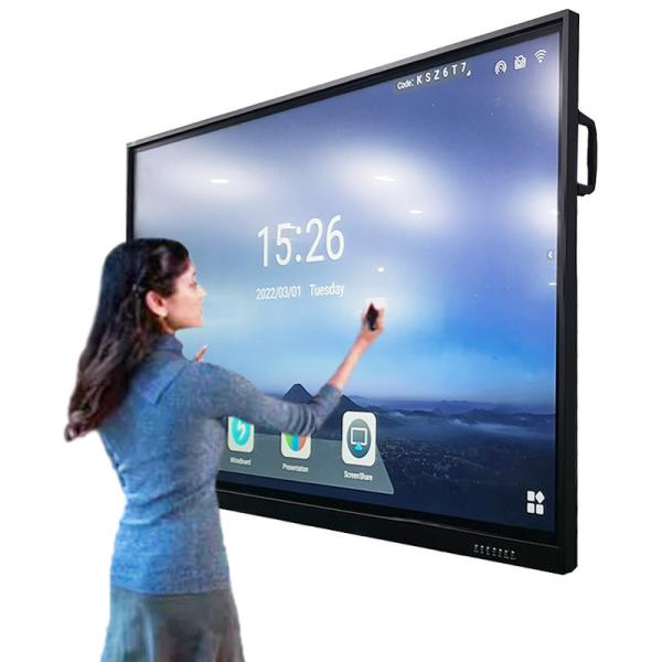 Cheap Smart Interactive Board with Android APPs HDMI/USB/Bluetooth/Wi-Fi Connectivity LED/LCD Screen Panel for sale