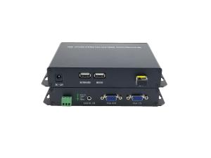 Best VGA Video &amp; Audio Single Fiber 2 km (Multimode),video audio fiber media converter 20 km (Single mode) vga lvds wholesale