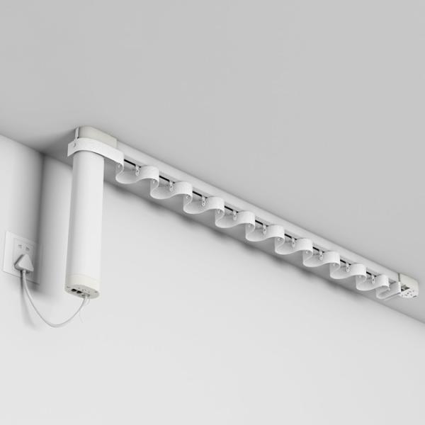Cheap Ripple Fold Wireless Remote Control Motorized Curtain Track for sale