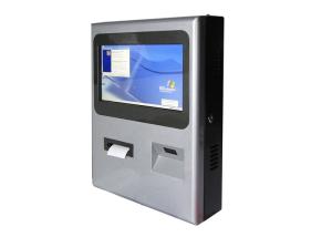 Wallmount Interactive IR Touchscreen Kiosk with QR code and Bar Code Reader and Thermal Printer