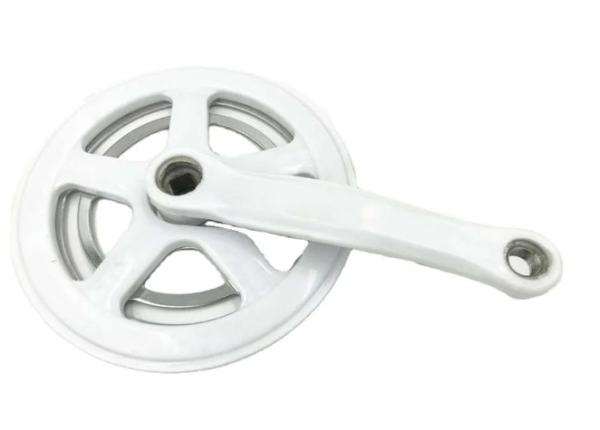 Cheap White Color 20 Inch Single Chain Wheel Crankset 40T 165MM Customization for sale