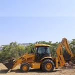 Time Saving Backhoe Loader Digger High Efficiency With Loading Bucket