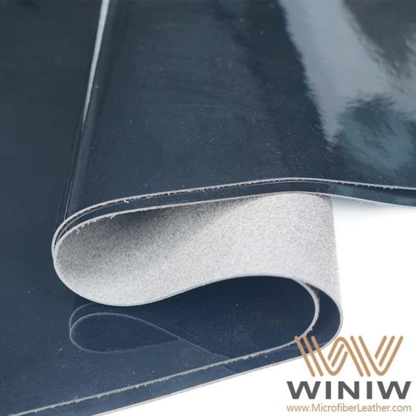 Cheap High Elastic Patent PU Faux Material For Shoes for sale