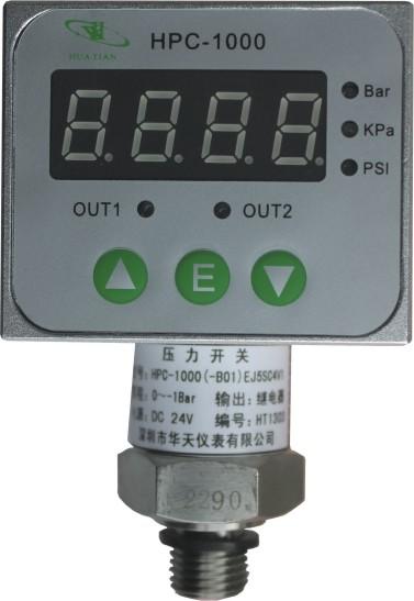 Cheap Two Relays Digital Pressure Controller with LED display  HPC-1000 for sale