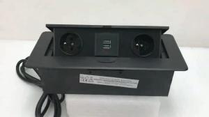 Best french power with usb charger interface for conference system table pop up socket box wholesale