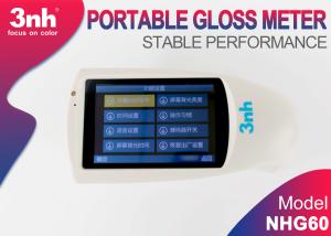 NHG60 Portable Gloss Meter 60 Degree , Aluminum plate Template Gloss Meter With 3.5 Inch Touch Screen