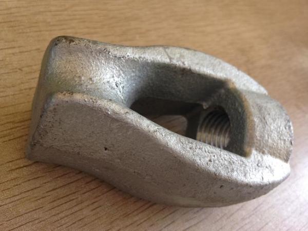 Cheap Carbon Steel Power Line Fittings / Thimble Eye Nut For Straight Away Head Guys for sale