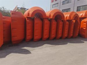 Orange Polyethylene Dredge Pipeline Floats Ultimate Solution For Durability